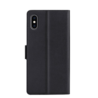 For iPhone XS Max Ultra-thin Voltage Side Buckle PU + TPU Horizontal Flip Leather Case with Holder & Card Slot(Black) - More iPhone Cases by buy2fix | Online Shopping UK | buy2fix