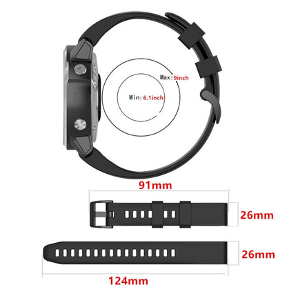 For Garmin Fenix 6 22mm Smart Watch Quick Release Silicon Watch Band(Yellow) - Watch Bands by buy2fix | Online Shopping UK | buy2fix