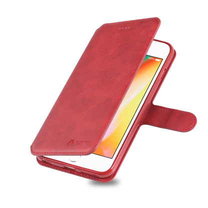 For iPhone 6 Plus / 6s Plus AZNS Calf Texture Magnetic Horizontal Flip PU Leather Case with Holder & Card Slots & Photo Frame(Red) - More iPhone Cases by AZNS | Online Shopping UK | buy2fix