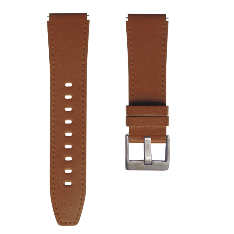 For Huawei Watch GT2 Pro Leather Watch Band(Brown) - Smart Wear by buy2fix | Online Shopping UK | buy2fix