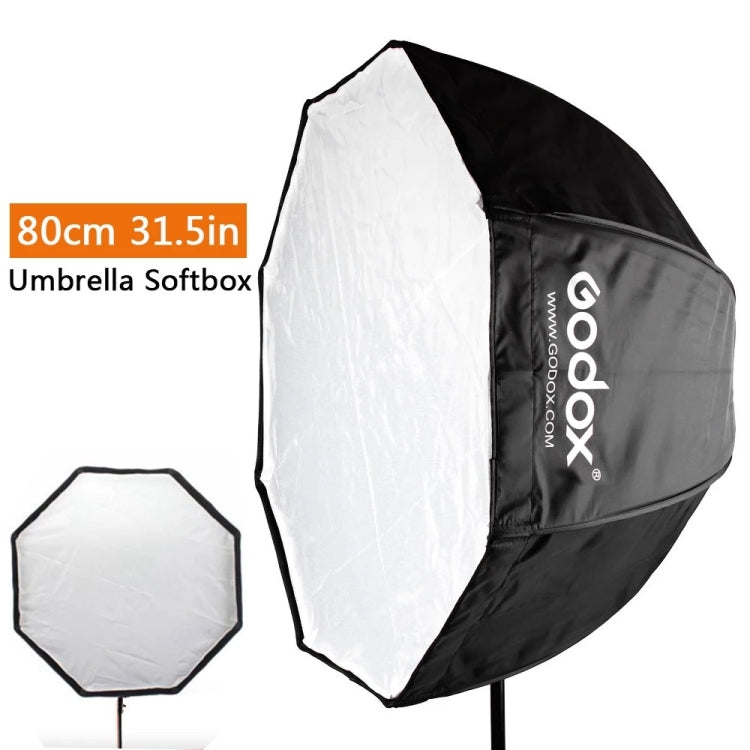 Godox Photo Studio Portable Octagon Speedlite Umbrella Softbox Reflector, Size:80cm - Camera Accessories by Godox | Online Shopping UK | buy2fix