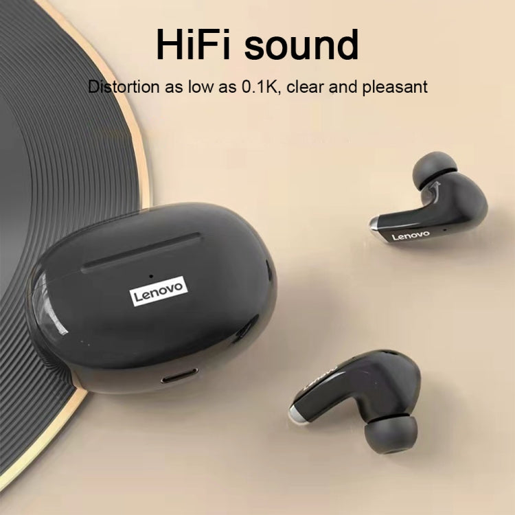 Lenovo LP5 Bluetooth 5.0 Intelligent Noise Reduction Wireless Bluetooth Earphone, STK Version(Black) - TWS Earphone by Lenovo | Online Shopping UK | buy2fix