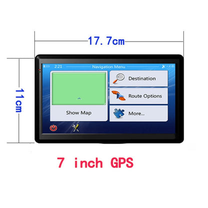 7 inch Car GPS Navigator 8G+256M Capacitive Screen High Configuration, Specification:Africa Map - In Car by buy2fix | Online Shopping UK | buy2fix