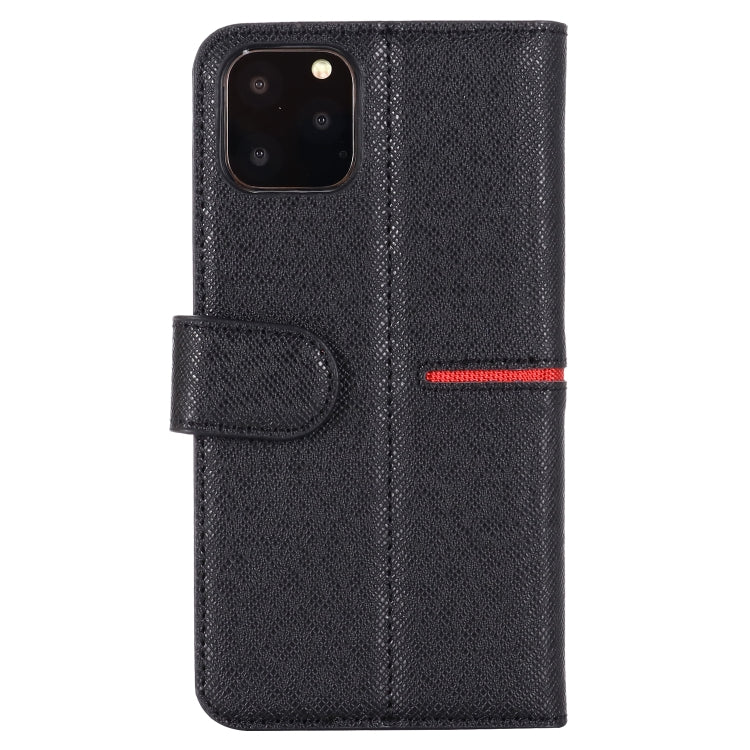 For iPhone 11 Pro Max GEBEI Top-grain Leather Horizontal Flip Protective Case with Holder & Card Slots & Wallet & Photo Frame(Black) - iPhone 11 Pro Max Cases by GEBEI | Online Shopping UK | buy2fix