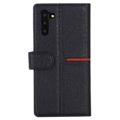 For Galaxy Note 10 GEBEI Top-grain Leather Horizontal Flip Protective Case with Holder & Card Slots & Wallet & Photo Frame(Black) - Galaxy Phone Cases by GEBEI | Online Shopping UK | buy2fix