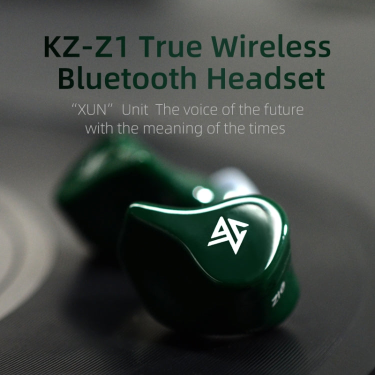 KZ Z1 1DD Dynamic True Wireless Bluetooth 5.0 Sports In-ear Earphone(Black) - Bluetooth Earphone by KZ | Online Shopping UK | buy2fix