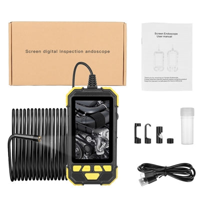 Y19 7.9mm Dual Lens Hand-held Hard-wire Endoscope with 4.3-inch IPS Color LCD Screen, Cable Length:2m(Yellow) - Consumer Electronics by buy2fix | Online Shopping UK | buy2fix