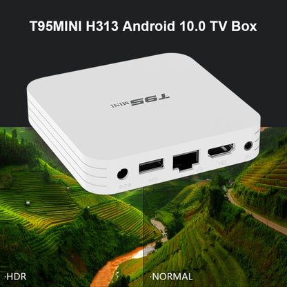 T95MINI 4K HD Network TV Set Top Box, Android 10.0, Allwinner H313 Quad Core 64-bit Cortex-A53, 1GB + 8GB, Support 2.4G WiFi, HDMI, AV, LAN, USB 2.0, UK Plug - Consumer Electronics by buy2fix | Online Shopping UK | buy2fix