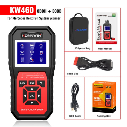 KONNWEI KW460 Car 2.8 inch 12V Lead-acid Battery Tester Fault Diagnosis Instrument - Code Readers & Scan Tools by KONNWEI | Online Shopping UK | buy2fix