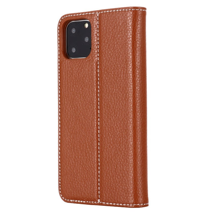 For iPhone 11 Pro GEBEI PU+TPU Horizontal Flip Protective Case with Holder & Card Slots(Brown) - iPhone 11 Pro Cases by GEBEI | Online Shopping UK | buy2fix