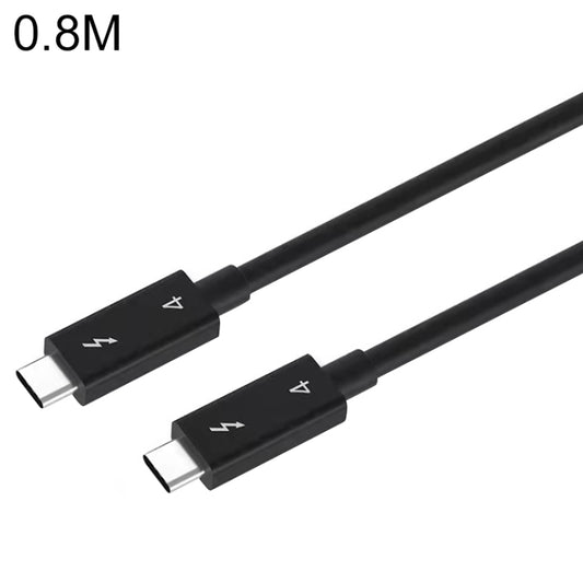 USB-C / Type-C Male to USB-C / Type-C Male Multi-function Transmission Cable for Thunderbolt 4, Cable Length:0.8m(Black) - Computer & Networking by buy2fix | Online Shopping UK | buy2fix