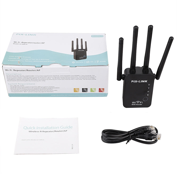 Wireless Smart WiFi Router Repeater with 4 WiFi Antennas, Plug Specification:EU Plug(White) - Wireless Routers by buy2fix | Online Shopping UK | buy2fix