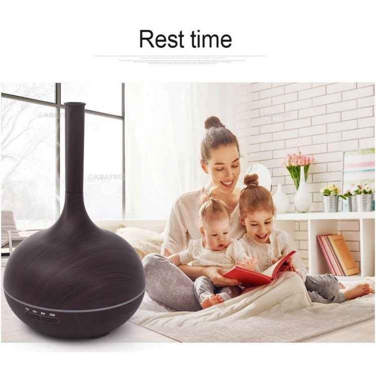 Creative Fragrance Machine Pointed Mouth Humidifier Automatic Alcohol Sprayer with Colorful LED Light, Plug Specification:UK Plug(Dark Brown) - Home & Garden by buy2fix | Online Shopping UK | buy2fix