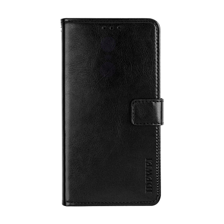 For OPPO A54s idewei Crazy Horse Texture Flip Leather Phone Case(Black) - OPPO & vivo Accessories by idewei | Online Shopping UK | buy2fix