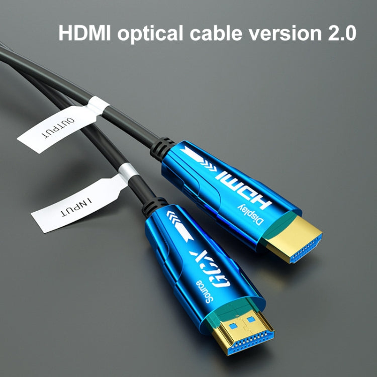 HDMI 2.0 Male to HDMI 2.0 Male 4K HD Active Optical Cable, Cable Length:15m - Audio Optical Cables by buy2fix | Online Shopping UK | buy2fix