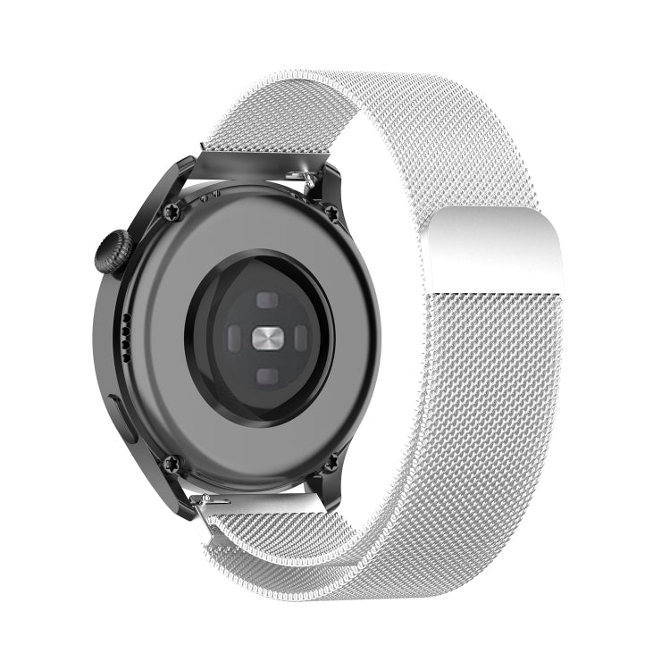 For Huawei Watch GT 3 46mm/GT Runner 22mm Milan Metal Watch Band(Silver) - Watch Bands by buy2fix | Online Shopping UK | buy2fix