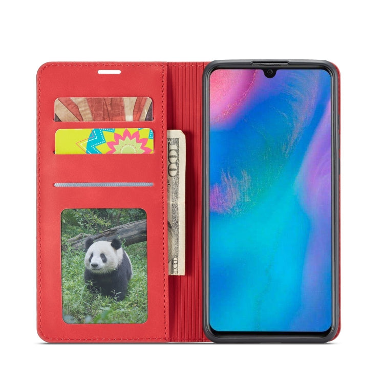 For Huawei P30 Lite Forwenw Dream Series Oil Edge Strong Magnetism Horizontal Flip Leather Case with Holder & Card Slots & Wallet & Photo Frame(Red) - Huawei Cases by Forwenw | Online Shopping UK | buy2fix