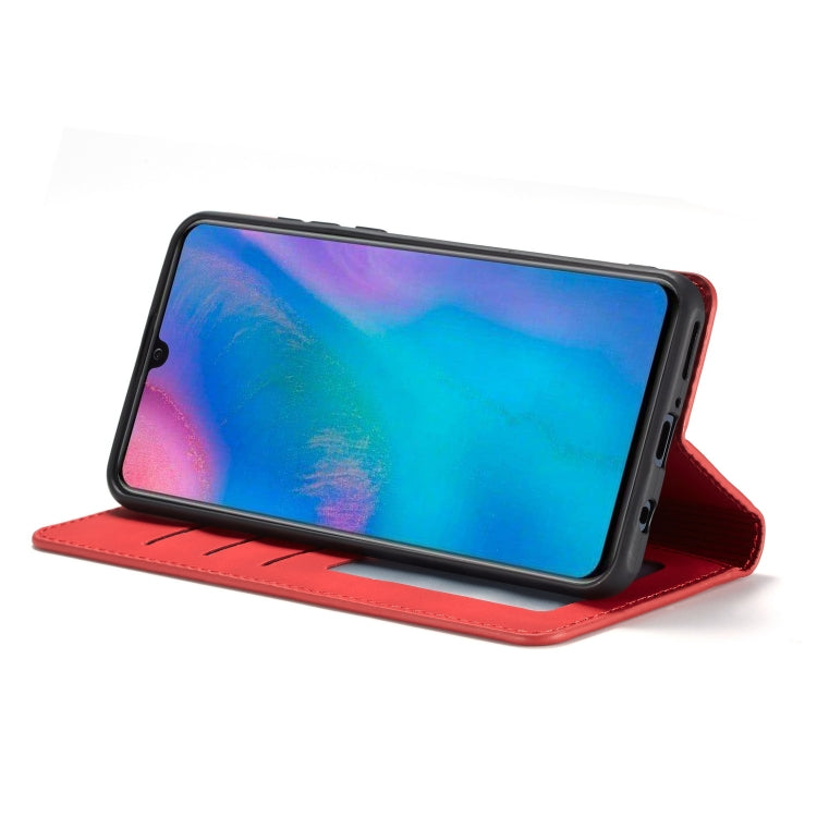 For Huawei P30 Lite Forwenw Dream Series Oil Edge Strong Magnetism Horizontal Flip Leather Case with Holder & Card Slots & Wallet & Photo Frame(Red) - Huawei Cases by Forwenw | Online Shopping UK | buy2fix