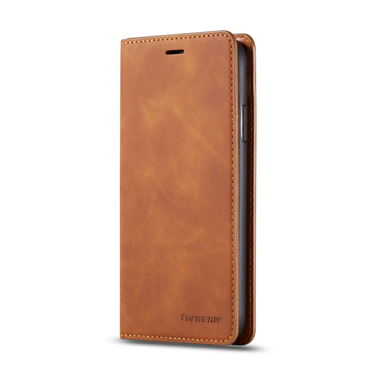 For iPhone 11 Forwenw Dream Series Oil Edge Strong Magnetism Horizontal Flip Leather Case with Holder & Card Slots & Wallet & Photo Frame(Brown) - iPhone 11 Cases by Forwenw | Online Shopping UK | buy2fix