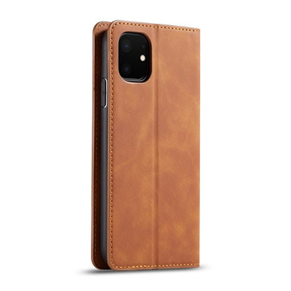 For iPhone 11 Forwenw Dream Series Oil Edge Strong Magnetism Horizontal Flip Leather Case with Holder & Card Slots & Wallet & Photo Frame(Brown) - iPhone 11 Cases by Forwenw | Online Shopping UK | buy2fix