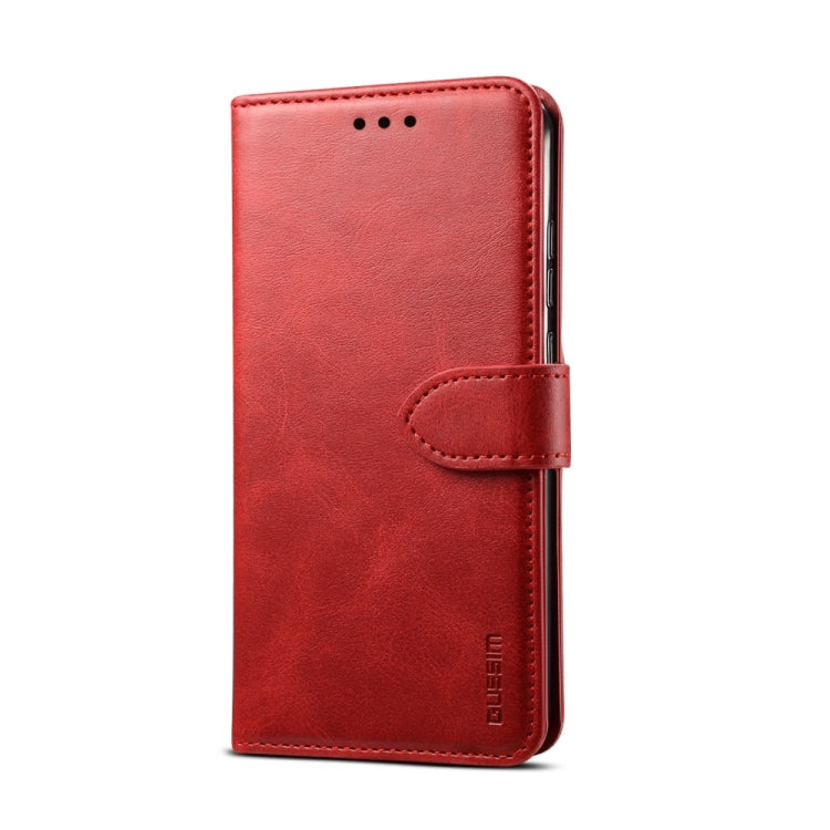 For iPhone 8  / 7 GUSSIM Magnetic Horizontal Flip Leather Case with Holder & Card Slots & & Wallet(Red) - More iPhone Cases by GUSSIM | Online Shopping UK | buy2fix