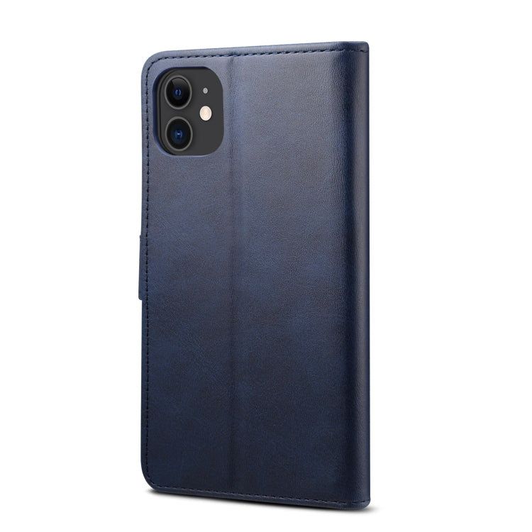 For iPhone 11 GUSSIM Magnetic Horizontal Flip Leather Case with Holder & Card Slots & & Wallet(Blue) - iPhone 11 Pro Max Cases by GUSSIM | Online Shopping UK | buy2fix