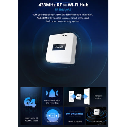 Sonoff RF Bridge R2 433MHz to Wifi Smart Home Security Remote Switch(White) - Smart Switch by Sonoff | Online Shopping UK | buy2fix