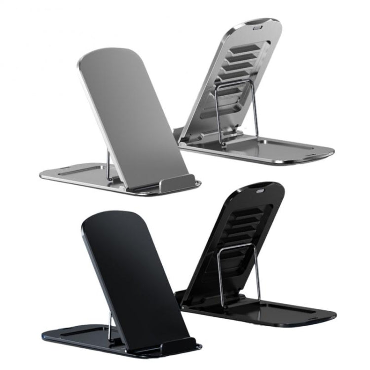 Aluminum Alloy Folding Phone Holder(Silver) - Desktop Holder by buy2fix | Online Shopping UK | buy2fix