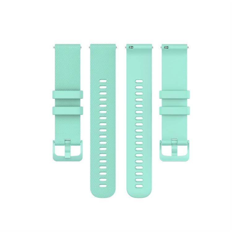 For Garmin Silicone Smart Watch Watch Band, Size:22mm Universal(Mint Green) - Watch Bands by buy2fix | Online Shopping UK | buy2fix