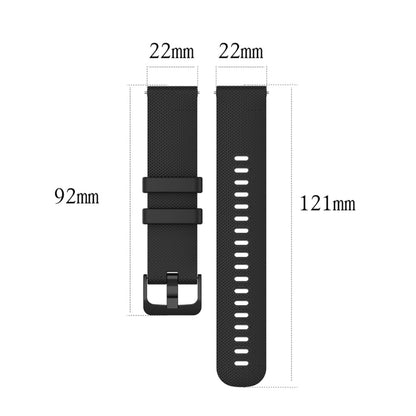 For Garmin Silicone Smart Watch Watch Band, Size:22mm Universal(Mint Green) - Watch Bands by buy2fix | Online Shopping UK | buy2fix