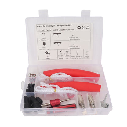 A3545 31 in 1 Car Tire Repair Tool Kit with Red Protective Cover - In Car by buy2fix | Online Shopping UK | buy2fix
