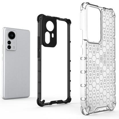 For Xiaomi 12 Pro Shockproof Honeycomb PC + TPU Phone Case(Black) - Xiaomi Accessories by buy2fix | Online Shopping UK | buy2fix