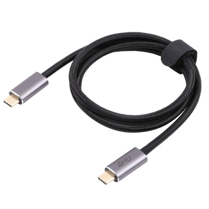 20Gbps USB 3.2 USB-C / Type-C Male to USB-C / Type-C Male Braided Data Cable, Cable Length:1m(Black) - Computer & Networking by buy2fix | Online Shopping UK | buy2fix