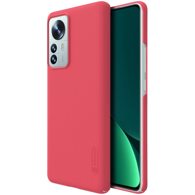 For Xiaomi 12 Pro NILLKIN Frosted PC Phone Case(Red) - Xiaomi Cases by NILLKIN | Online Shopping UK | buy2fix