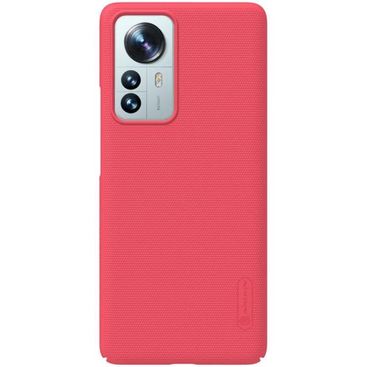 For Xiaomi 12 Pro NILLKIN Frosted PC Phone Case(Red) - Xiaomi Cases by NILLKIN | Online Shopping UK | buy2fix