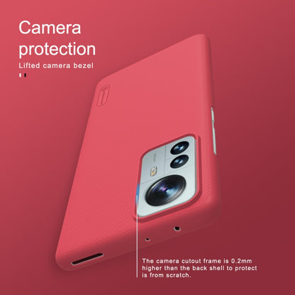 For Xiaomi 12 Pro NILLKIN Frosted PC Phone Case(Red) - Xiaomi Cases by NILLKIN | Online Shopping UK | buy2fix