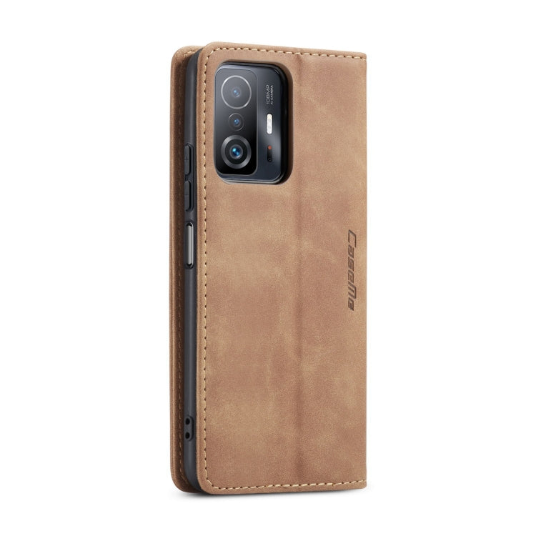 For Xiaomi Mi 11T / 11T Pro CaseMe 013 Multifunctional Leather Phone Case(Brown) - Xiaomi Cases by CaseMe | Online Shopping UK | buy2fix