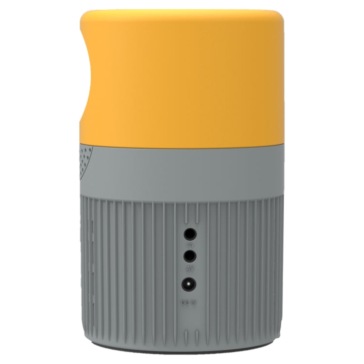 T400 100 inch Screen 3000 Lumens LED Mini Projector, Plug Type:UK Plug(Grey Yellow) - Consumer Electronics by buy2fix | Online Shopping UK | buy2fix