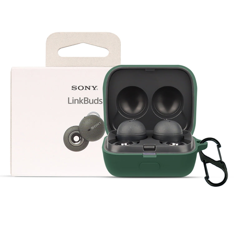 Solid Color Earphone Protective Case For Sony LinkBuds(Navy Blue) - Sony Earphone Case by buy2fix | Online Shopping UK | buy2fix
