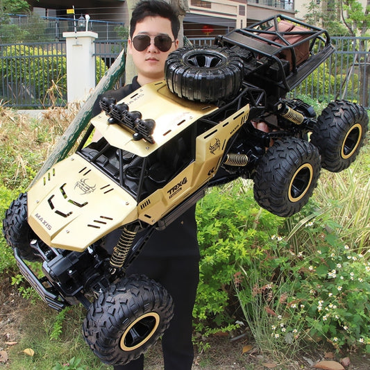 4WD Oversized Alloy Six Wheel Vehicle RC Car(Gold) - RC Cars by buy2fix | Online Shopping UK | buy2fix