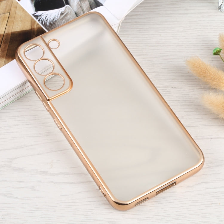 For Samsung Galaxy S22 5G SULADA Electroplating Shockproof Ultra-thin Matte TPU Phone Case(Gold) - Galaxy S22 5G Cases by SULADA | Online Shopping UK | buy2fix