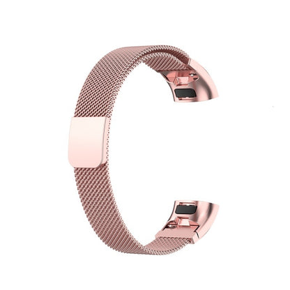 For  Huawei Band 3 & 4 Pro Milanese Strap(Rose Pink) - Smart Wear by buy2fix | Online Shopping UK | buy2fix