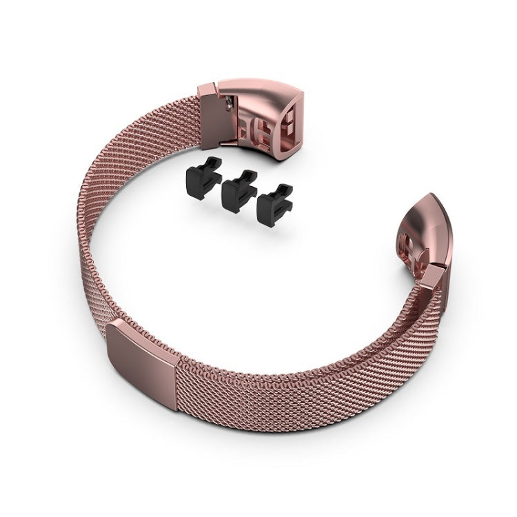 For  Huawei Band 3 & 4 Pro Milanese Strap(Rose Pink) - Smart Wear by buy2fix | Online Shopping UK | buy2fix