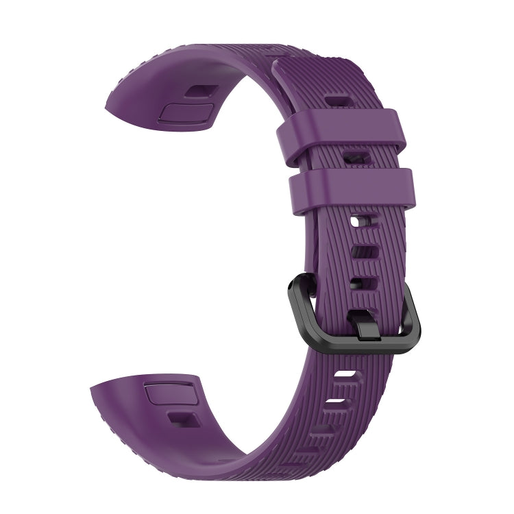 For Huawei Band 3 & 4 Pro Silicone Watch Band(Purple) - Smart Wear by buy2fix | Online Shopping UK | buy2fix