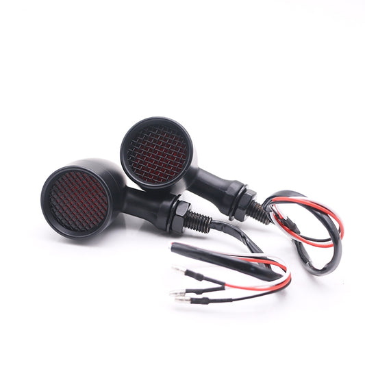 Z008 1 Pair 12V Modified Universal Motorcycle LED Turn Signal, Light Color:Red Light(Black) - In Car by buy2fix | Online Shopping UK | buy2fix