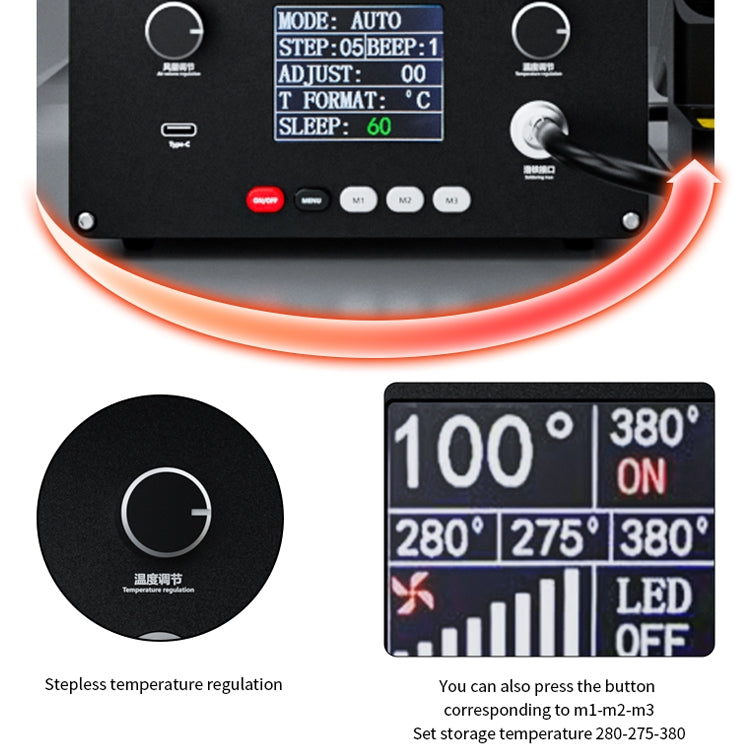 TBK D201 Constant Temperature Soldering Iron Welder Station With Smoke Filter(EU Plug) - Home & Garden by TBK | Online Shopping UK | buy2fix