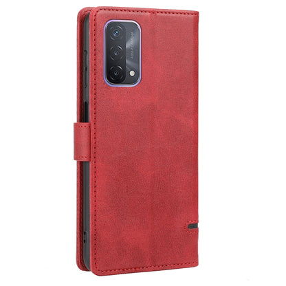 For OPPO A54 5G / A74 5G / A93 5G Classic Wallet Flip Leather Phone Case(Red) - OPPO & vivo Accessories by buy2fix | Online Shopping UK | buy2fix