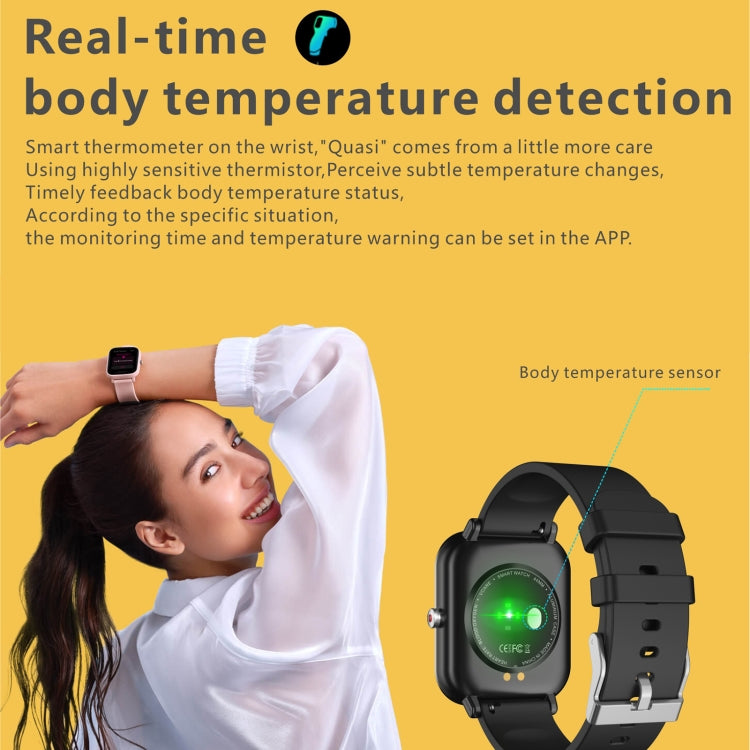 Q9 Pro 1.7 inch TFT HD Screen Smart Watch, Support Body Temperature Monitoring/Heart Rate Monitoring(Orange) - Smart Wear by buy2fix | Online Shopping UK | buy2fix