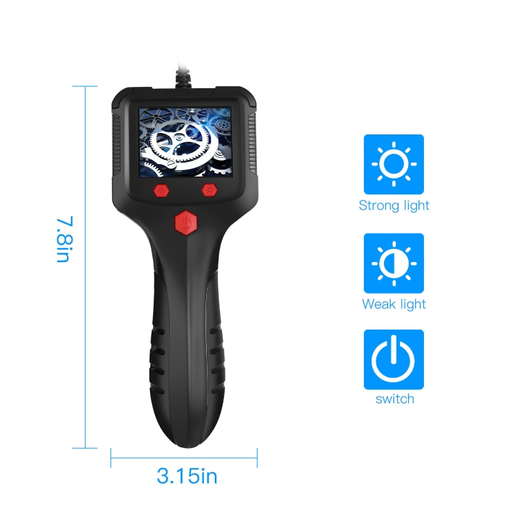 8mm Camera 2.4 inch HD Handheld Industrial Endoscope With LCD Screen, Length:5m - Consumer Electronics by buy2fix | Online Shopping UK | buy2fix