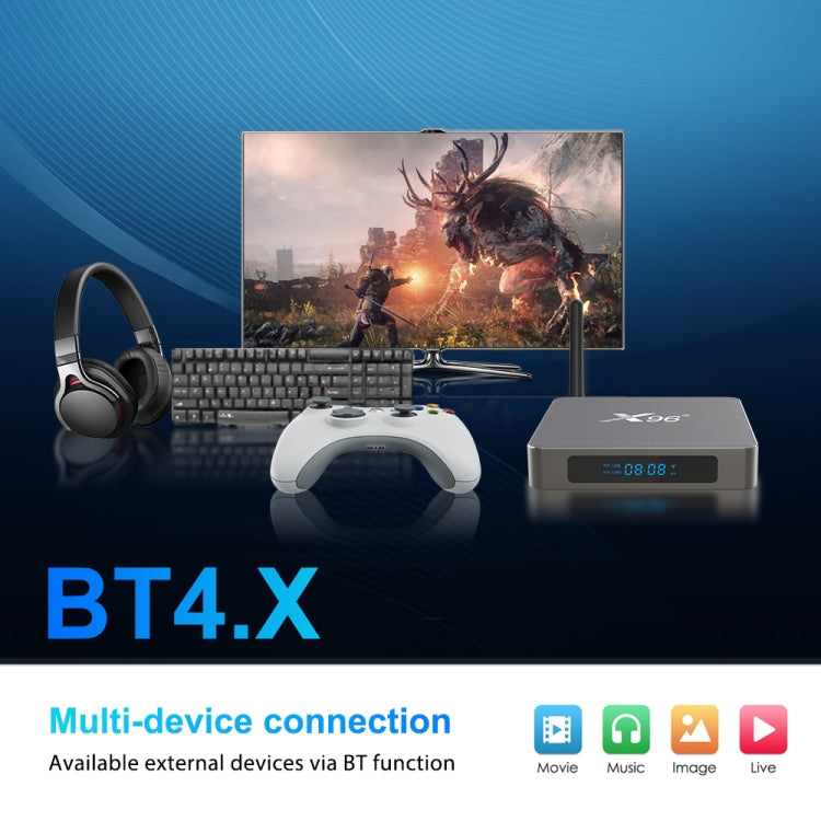 X96 X6 8K Smart TV BOX Android 11.0 Media Player, RK3566 Quad Core ARM Cortex A55, RAM: 8GB, ROM: 64GB, Plug Type:UK Plug - Consumer Electronics by buy2fix | Online Shopping UK | buy2fix